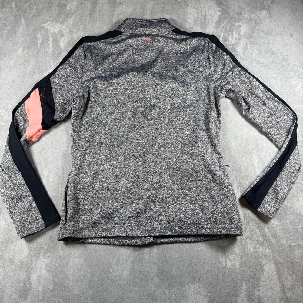 C&C California Women's Medium Full-Zip Gray Space-Dye Activewear Jacket - Picture 7 of 11
